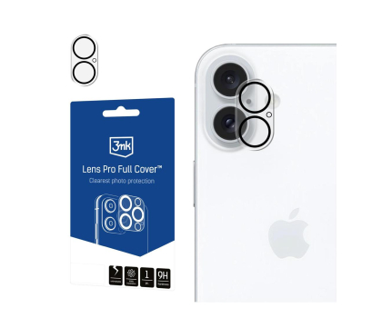 Szkło i folia ochronna 3MK Lens Protection Pro do iPhone 16 /16 Plus Black 5903108588546
